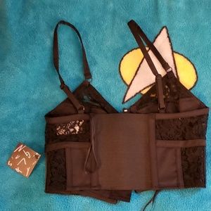 Nasty Gal Tops - Black bustier top nasty gal size xs Nasty Gal Tops - Black bustier top nasty gal size xs